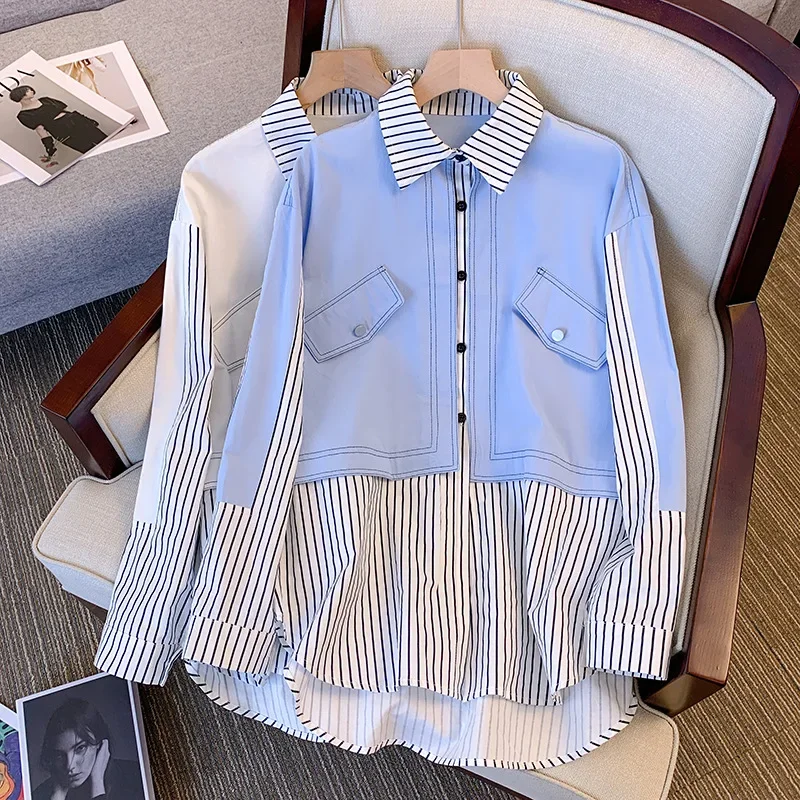 Осенняя коллекция новая модная универсальная утягивающая джинсовая рубашка