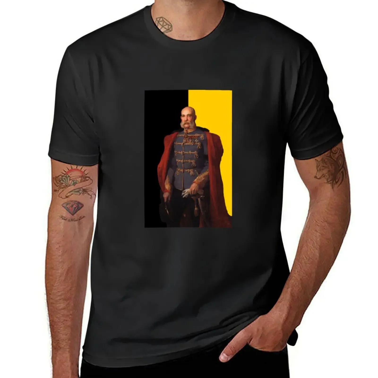 Футболка с рисунком Франца Иосифа из австрийского флага для мальчиков белые