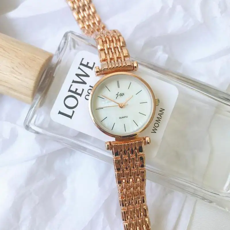 

Fashion Luxury Dial Brand Casual Exquisite Stainless Belt Watches With Fashionable Simple Style Quartz Wrist Watch for Ladies