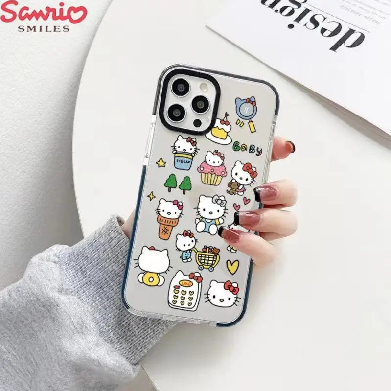 

Hello Kitty Iphone14Promax Case Protector Sanrio Kuromi for Iphone14 13 12 11 Pro Max Plustransparent Silicone Soft Case