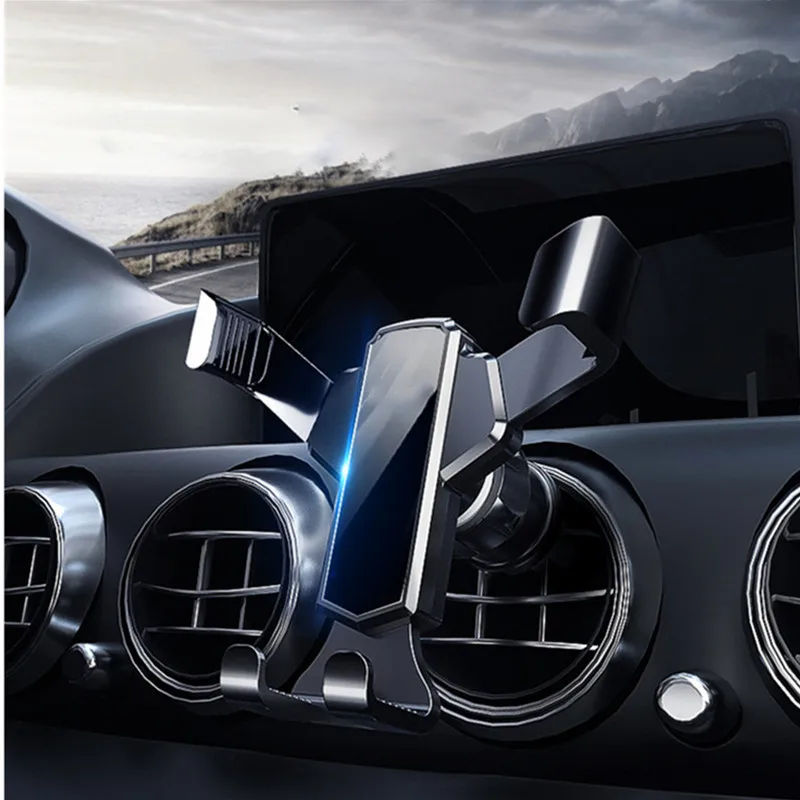 

Автомобильный держатель для телефона, универсальный гравитационный Автомобильный держатель для телефона, подставка для iPhone 7 Samsung с крепле...