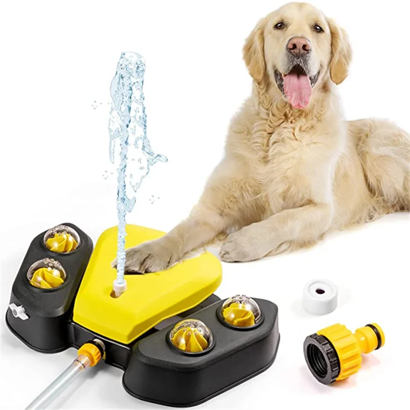 Fuente de agua multifuncional para perros, dispensador automático de agua para mascotas, para exteriores