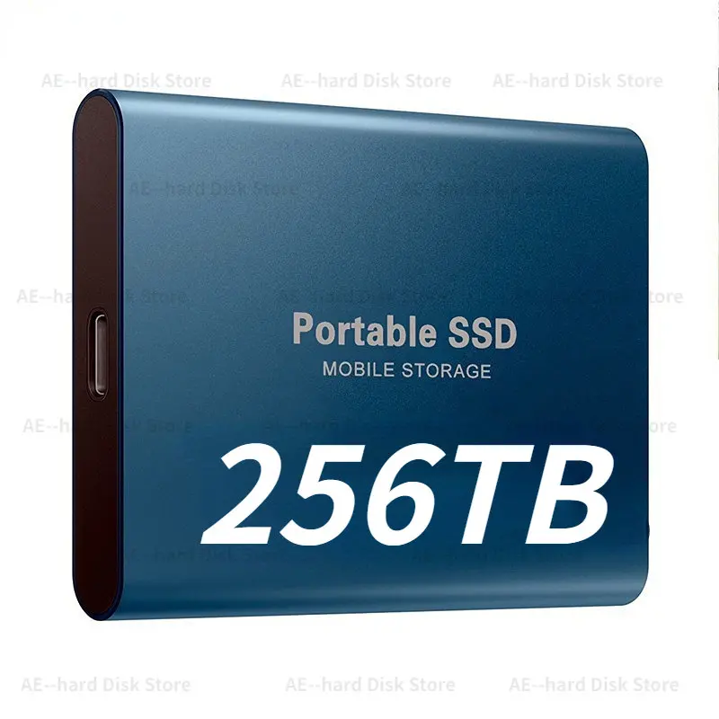 Portable 256TB High-speed Solid State Drive 2TB 4TB 8TB 16TB 64TB SSD Mobile Hard Drives External Storage Decives for Laptop Pc