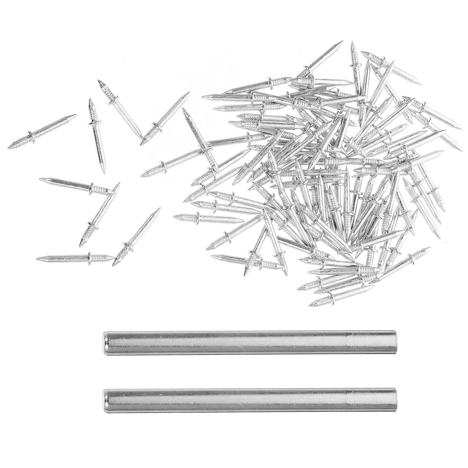 200 шт. маникюрный рукав железные ногти двуглавый остроконечный комплект двойной