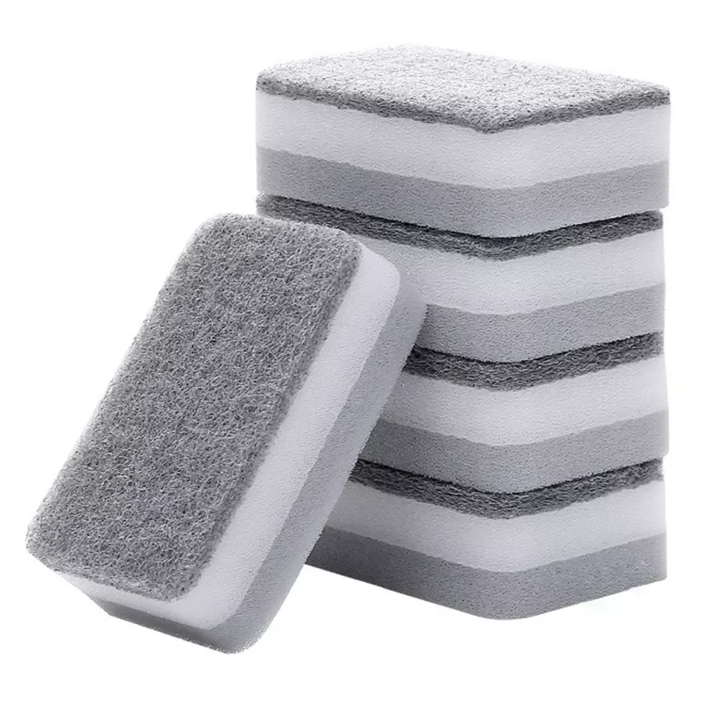 

5Pcs/Set Highly efficient Scouring Pad Dish Cloth Cleaning Brush Kitchen Rags Strong Decontamination Dish Towels Household Hot
