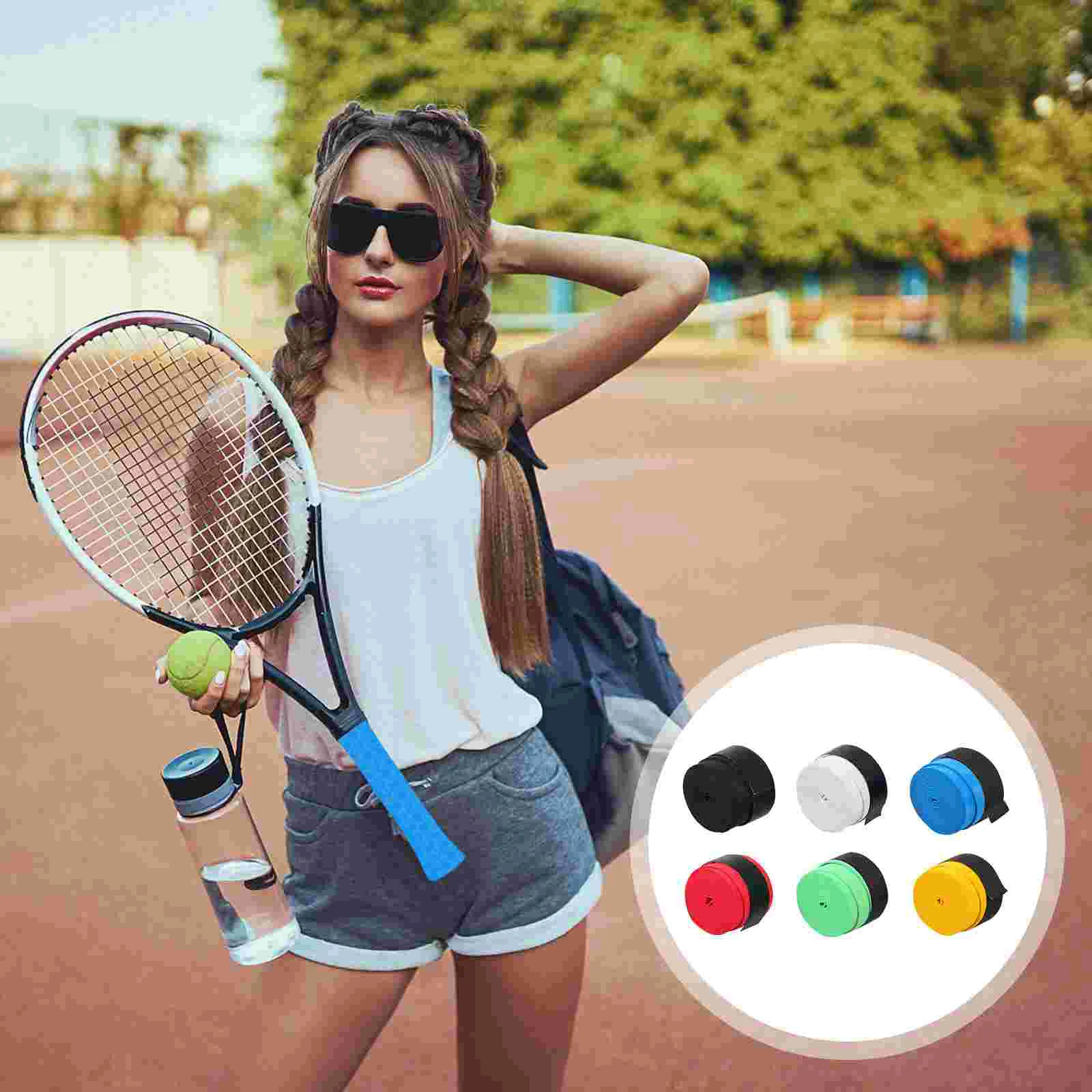 

6pcs Racket Grip Tape Prime Durable Premium Sturdy Overgrips Grip Tape for Tennis