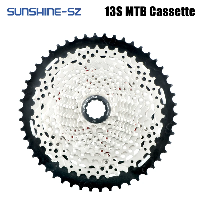 SUNSHINE SZ Bicycle Sprocket 13 Speed MTB Freewheel Mountain Bike Cassette 13S 11-50T Ratchet Cycling Relationship Free Wheel