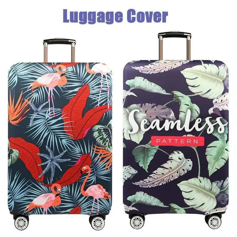 18-22 Inch Suitcase Cover Thick Elastic World Map Luggage Protective Sheath Zipper Suit Trolley Travel Accessories Supplies Gear