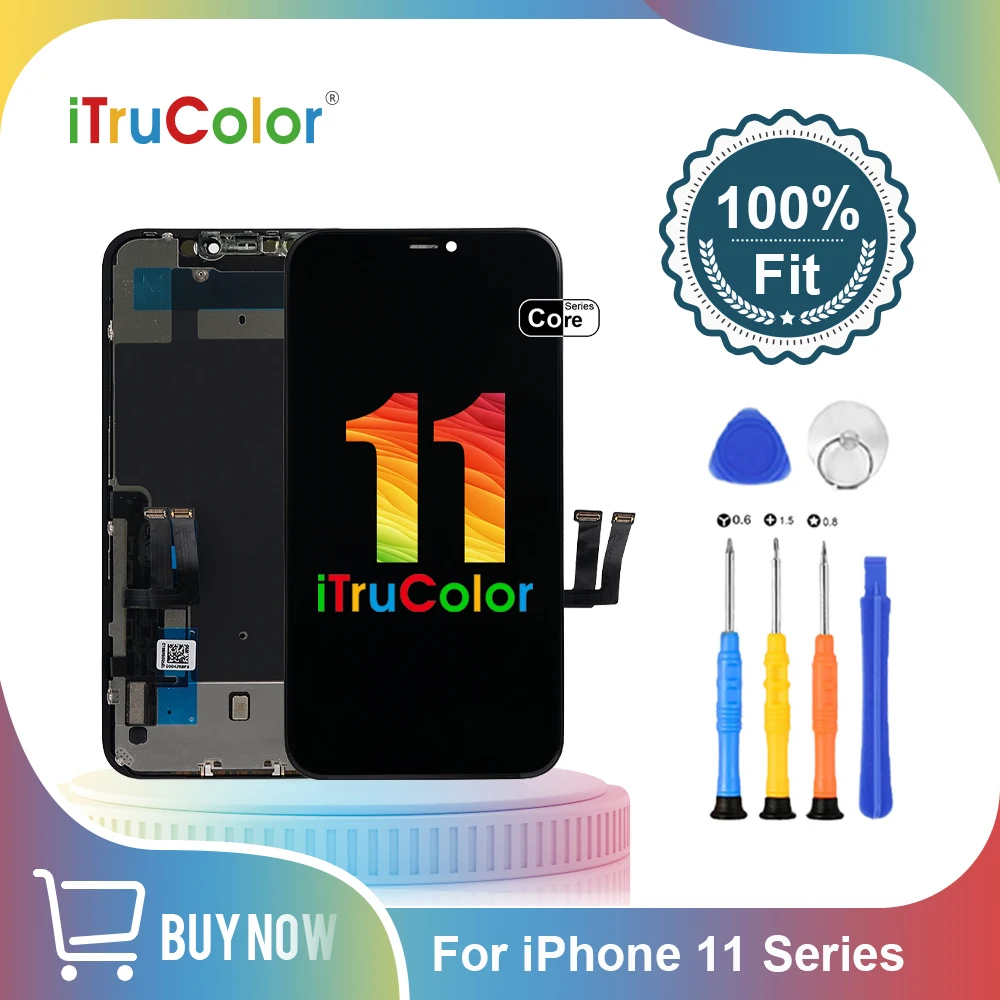 

iTruColor for iPhone 11 11pro Screen Replacement Parts Display Assembly with Touch Panel Screen Digitizer 100% Match