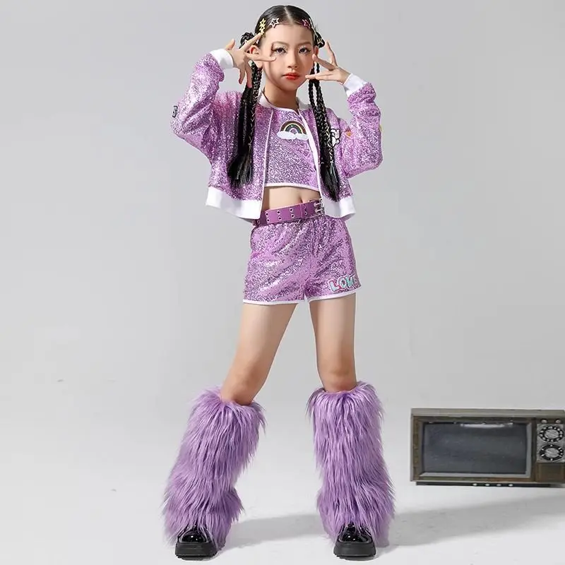 Модная одежда для подиума девочек новогодняя детская джазовых танцев групповых