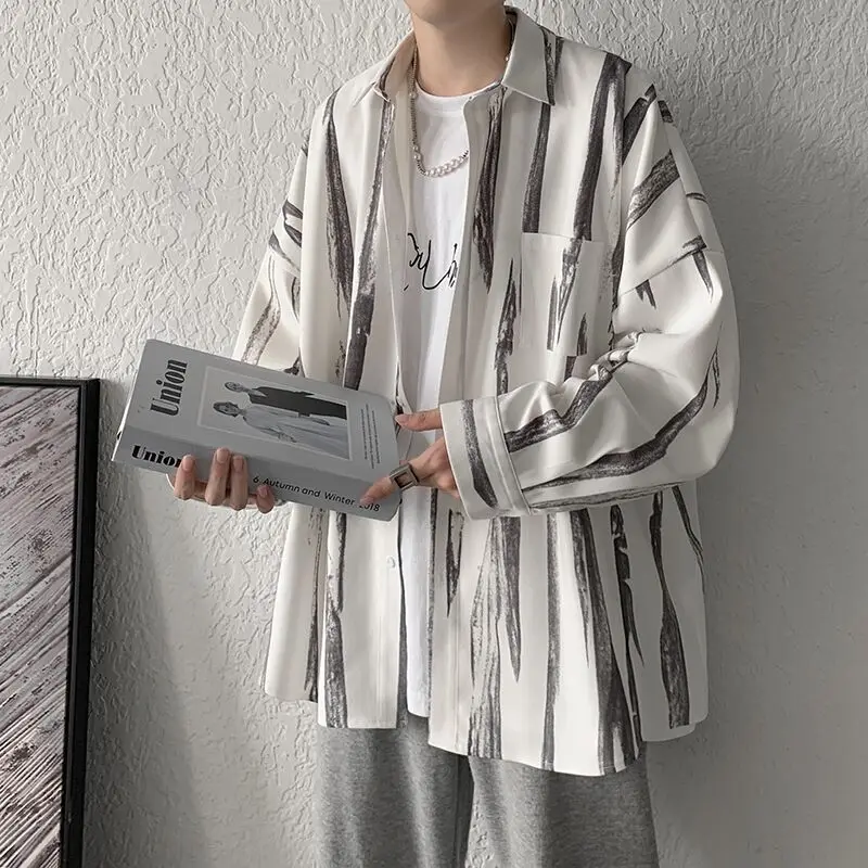 

Мужская рубашка с длинным рукавом, с галстуком, весна и осень