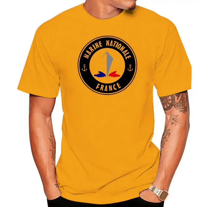 

2022 Fashion Street Wear Summer Style Cotton Short Sleeve Marine Nationale - Mer Commando Bateau Bretagne Du S Au Cheap Shirt