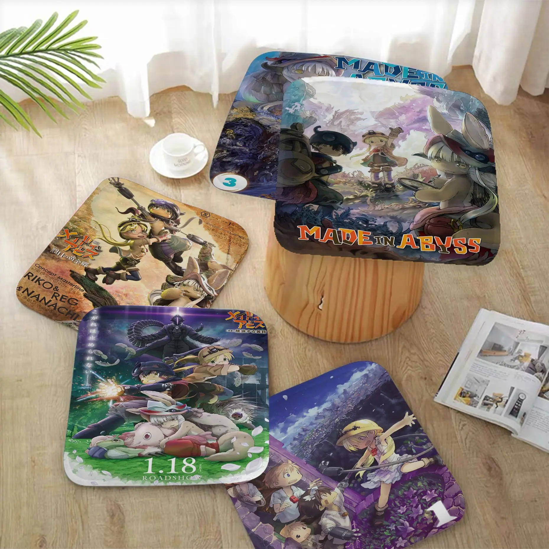 

Made In Abyss Decorative Chair Cushion Soft Office Car Seat Comfort Breathable 45x45cm Outdoor Garden Cushions