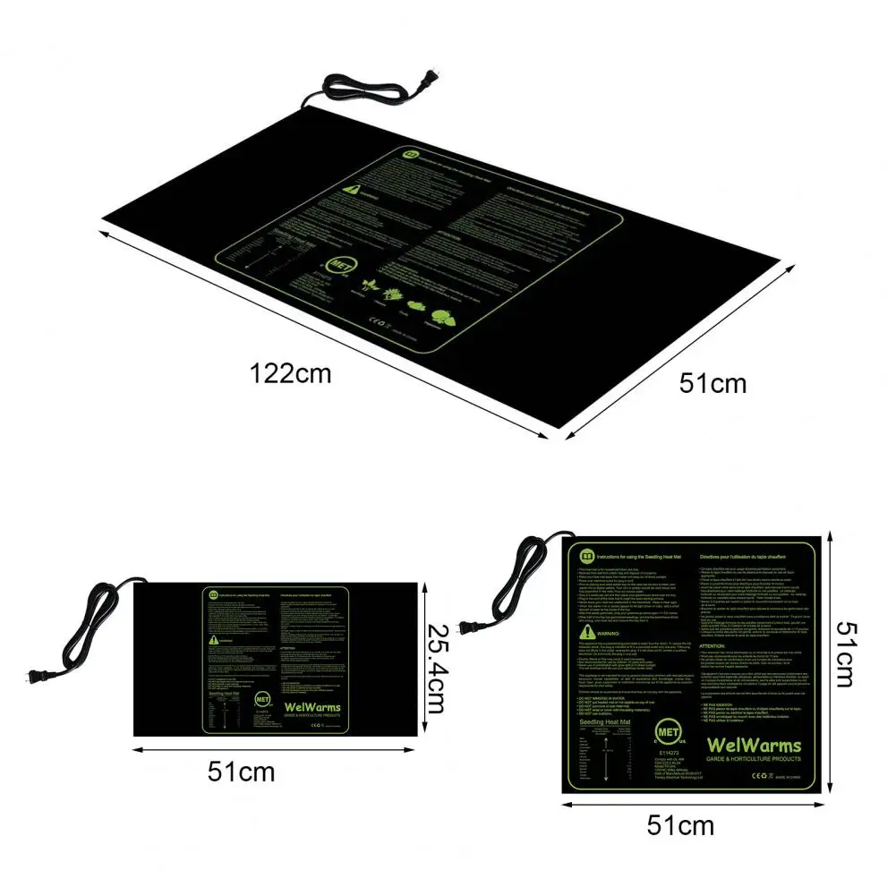 Водонепроницаемый нагревательный коврик для рассады прорастание семян клон