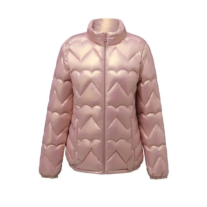 Winter Warm Women Parkas Fashion Slim Solid Coats Casual Office Lady Outwear Lightweight Zipper Cotton Jacket