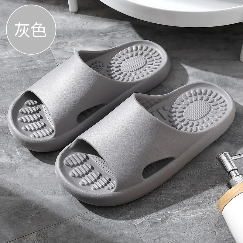 Women Summer Slippers Thick Massage Bottom Slides Home Anti-Slip Bathroom EVA Flip Flops Couples Holiday Beach Sandals Unises