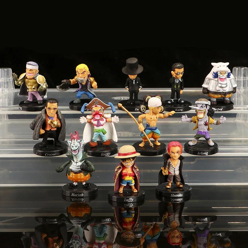 Игрушечная мини фигурка из 12 частей модели Аниме Luffy Red Hair Bucky Luqi рабочее место