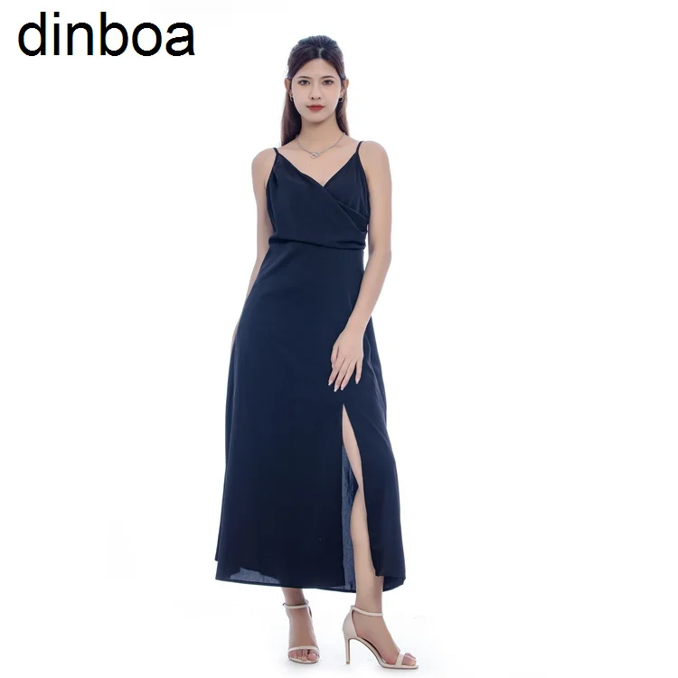 

Dinboa-2023 Hot Selling Custom Evening Dresses 2023 American European Dress Clothing Manufacturer Prom Dress for Women
