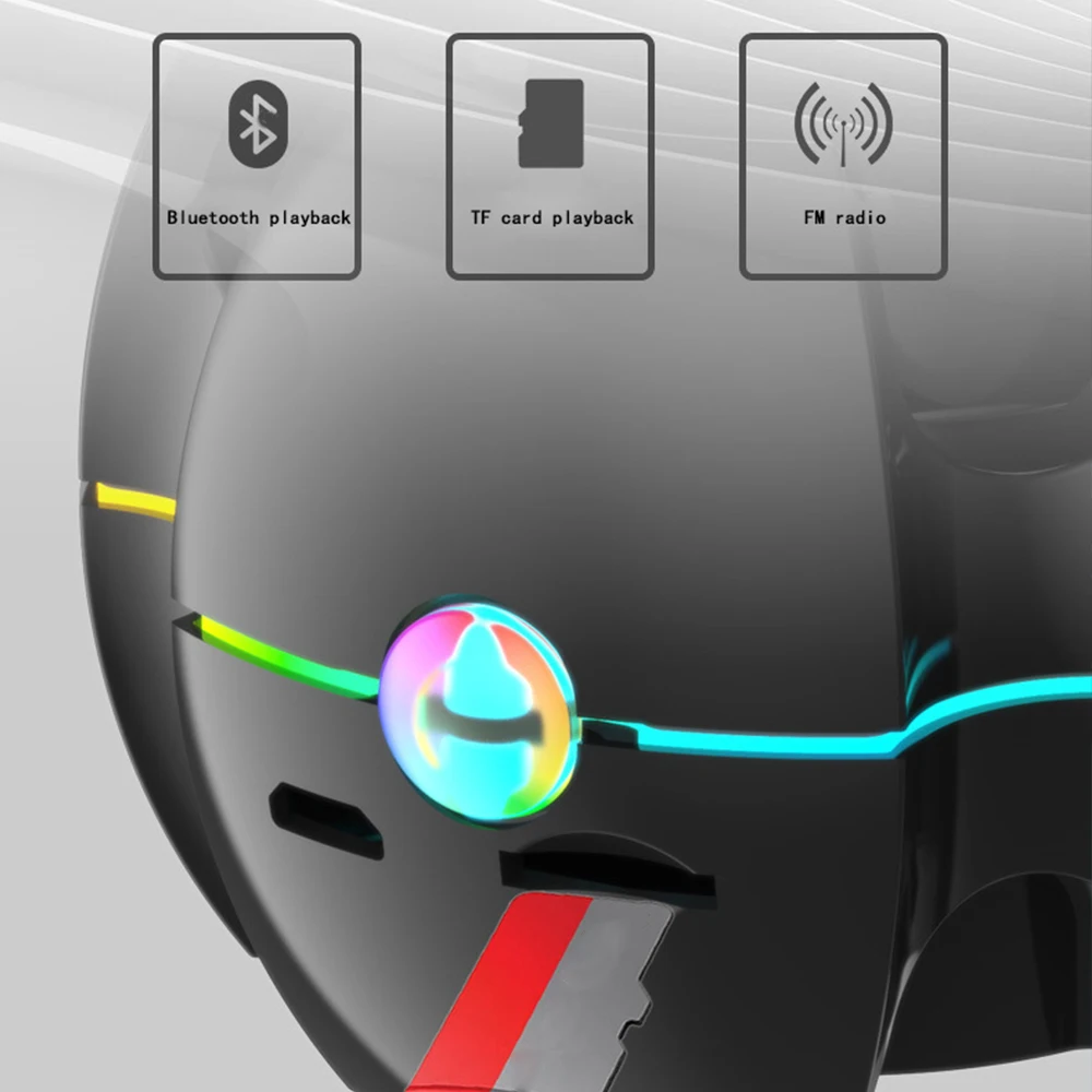 Новый RGB беспроводной Bluetooth динамик Гироскопический шокирующий бас Поддержка TF/FM