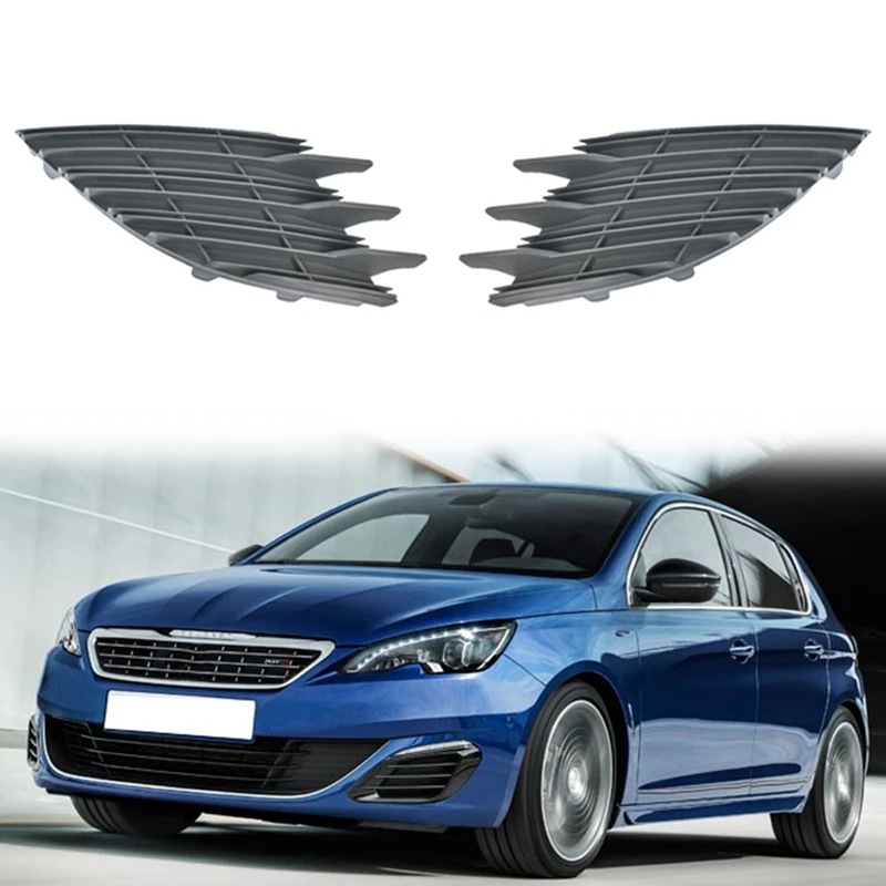 

Car Left Side Front Middle Bumper Lower Center Mesh Bezel Grille For Peugeot 308 GT 2014 2015 2016 2017 Parts Kits