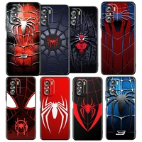 spider man marvel cool for xiaomi redmi k50 k40 gaming k30 k20 pro 5g 10x 9t 9c 9a tpu soft black phone case fundas coque cover