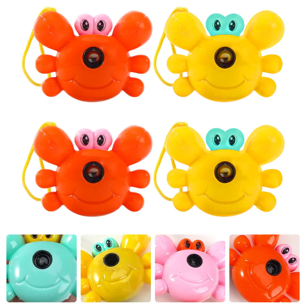 

6pcs Child Projection Camera Kid Crab Shaped Camera Children Camera