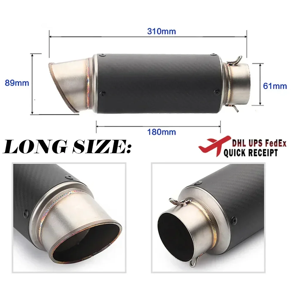 51 мм/60 мм выхлопная труба мотоцикла с DB killer глушитель выхлопной трубы из