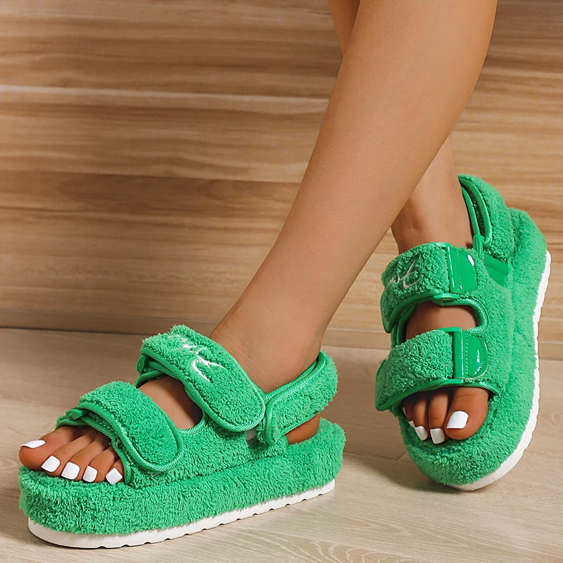 

Ladies Sandals 2022 Summer New Fashion Platform Shoes Outdoor Lightweight Casual Flat Beach Shoes Comfortable Women's Shoes
