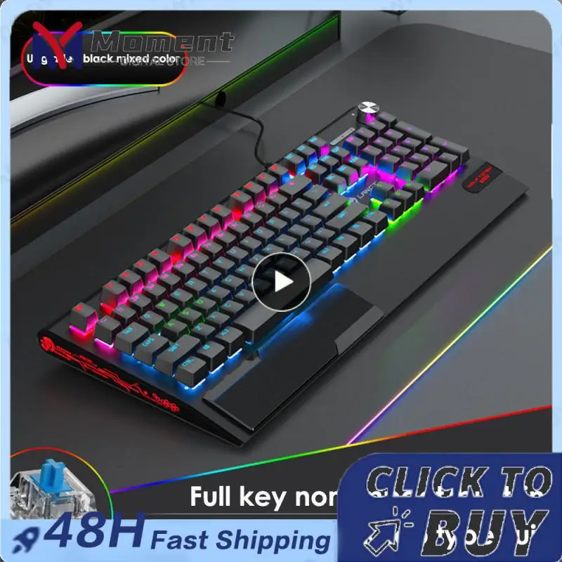 

Made Of Aluminum Alloy Game Machinery Keyboard Mouse Wear-resistant K1000 Keyboard A Variety Of Rgb Cool Light Mechanical Touch