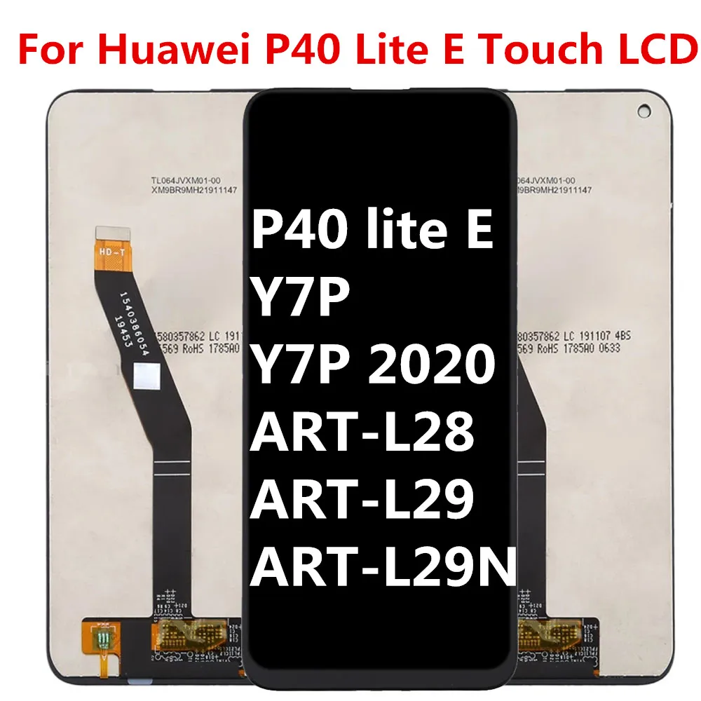 

6.39" Original For Huawei P40 Lite E LCD Display Y7P LCD Touch Screen Digitizer For ART-L28 L29 L29N Display Screen Replacement