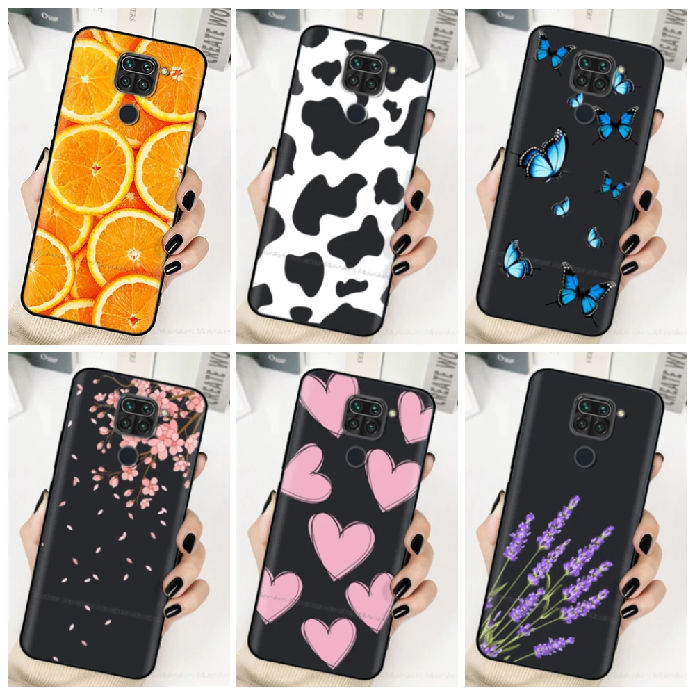 

Case For Xiaomi Redmi Note 9 Cover Shockproof Silicone TPU Funda Cases For Redmi Note9 Case Redmi Note 9 Flower Capa Soft Bumper