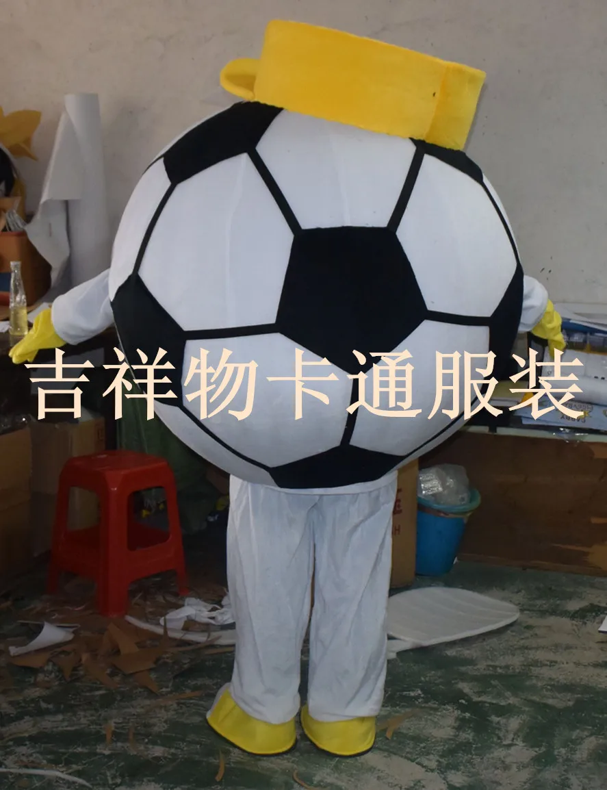 Высококачественный взрослый костюм-талисман по футболу с шапкой бесплатная