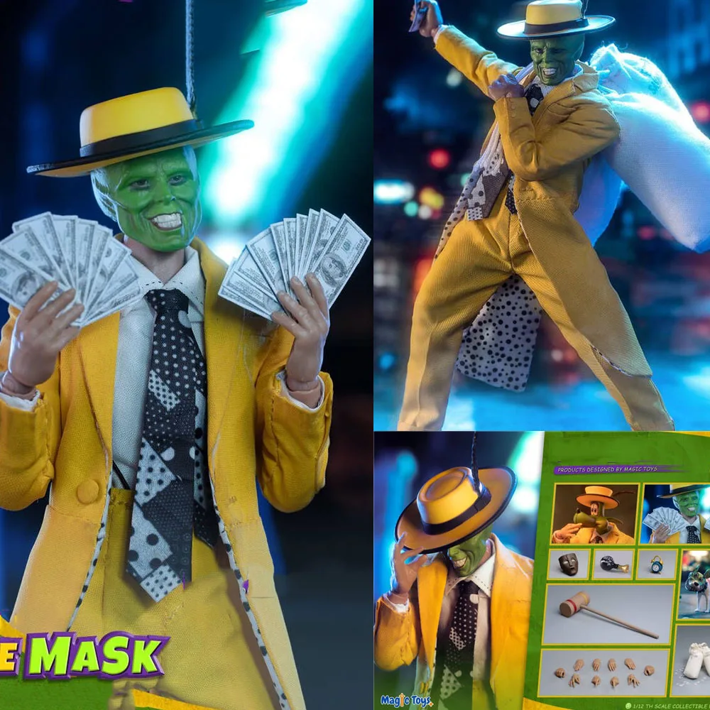 

Magic Toys Mt2101 1/12 Jim Carrey Mask Bank Teller With Magical Abilities 6 Inch Action Figure Full Set Model Collectible