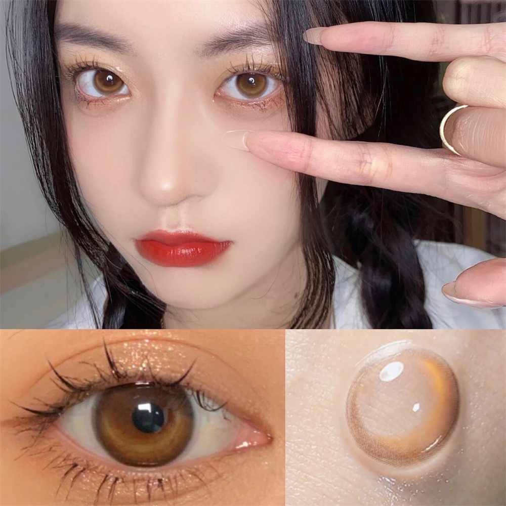 Цветные контактные линзы для макияжа глаз 2 шт./пара