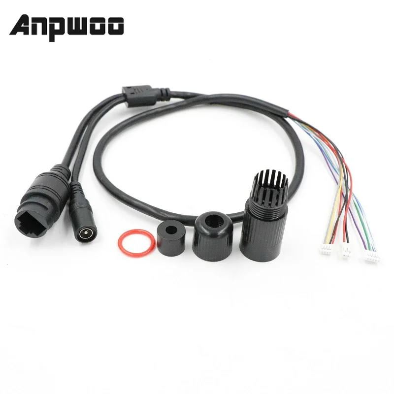 

CCTV POE IP network Camera PCB Module video power cable Withe, 65cm long, RJ45 female connectors with Terminlas,waterproof cable