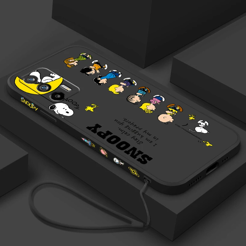 Мультяшные забавные S-Snoopys для OPPO Reno 9 8 7 6 5 4 Z SE Pro Plus Lite жидкий левый шнур