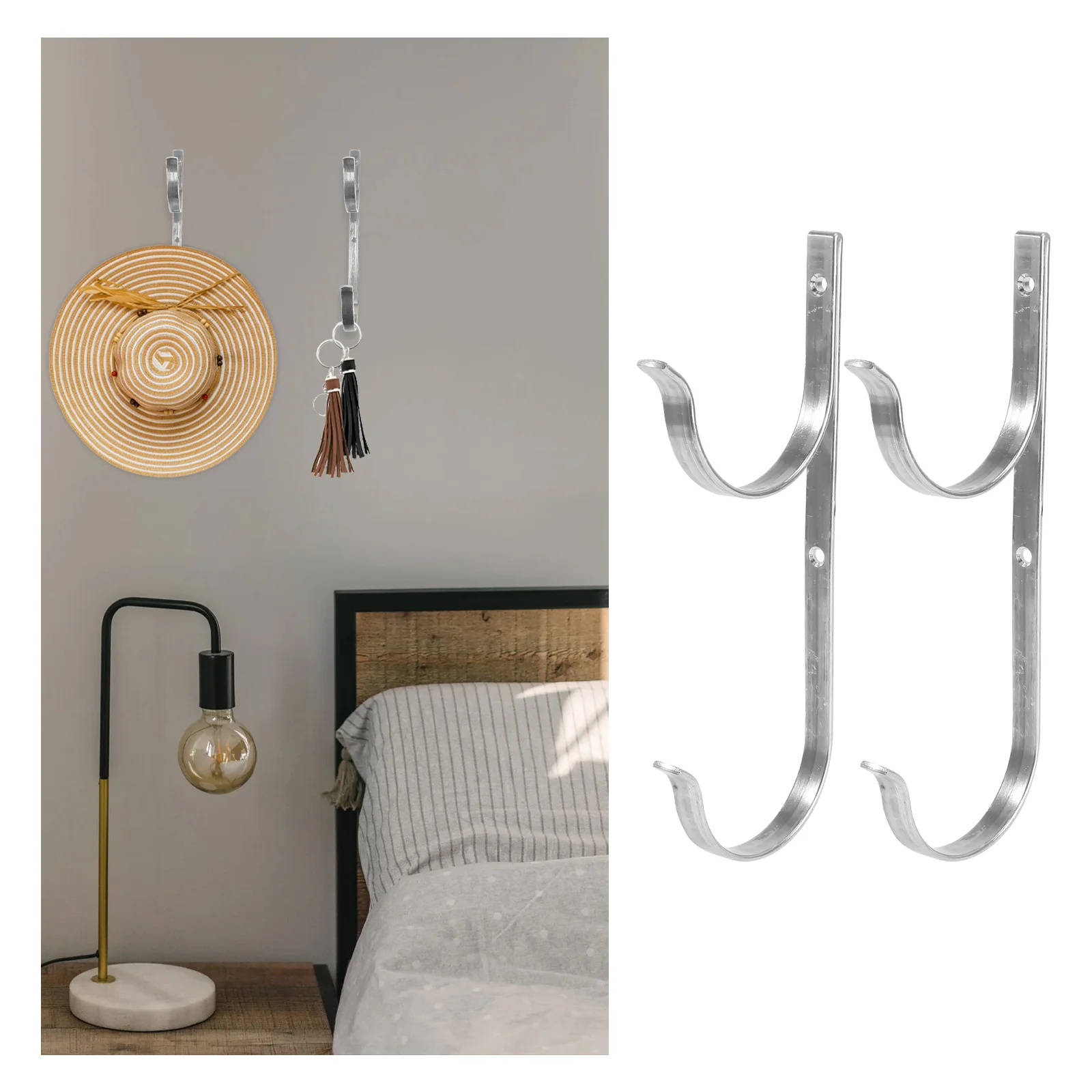 

Rod Holder Clothes Hanger Poolside Hanging Hook Swimming Supply Tool Wall Mounted