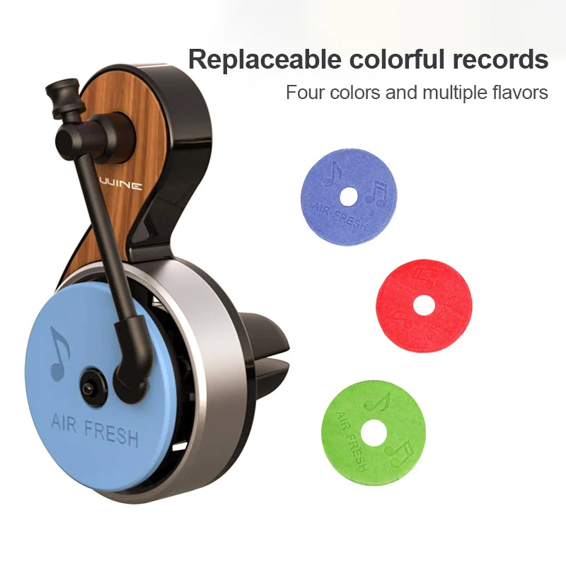 

Retro Air Vent Outlet Aromatherapy Clip Vintage Note Phonograph Portable Car Aromatherapy Clip Universal Car Diffuser
