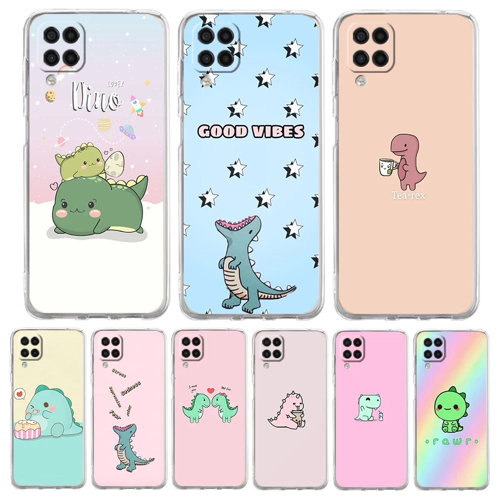 

Мягкий чехол с динозавром для Samsung Galaxy A13 A22 A52S A52 A72 A51 A71 A41 A31 A21 A11