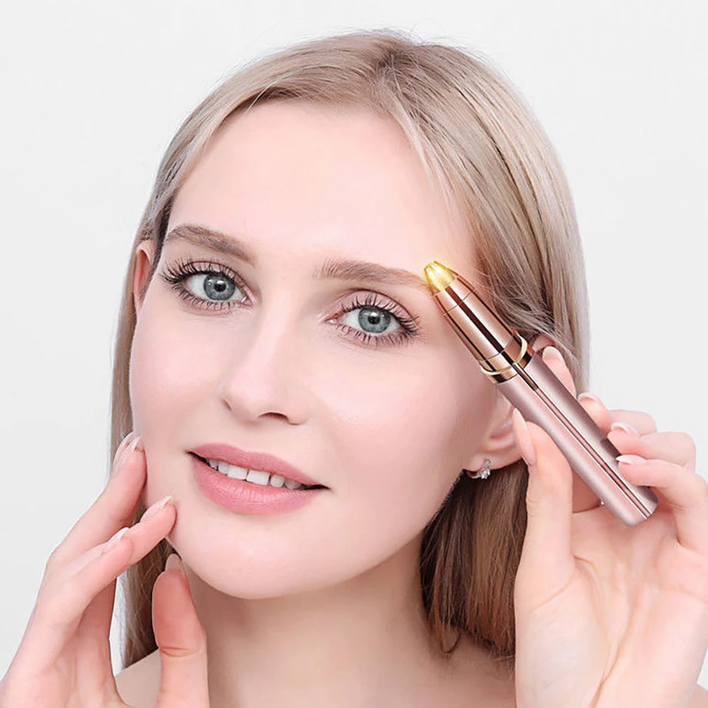 Мини-портативный электрический триммер для бровей женская бритва инструмент