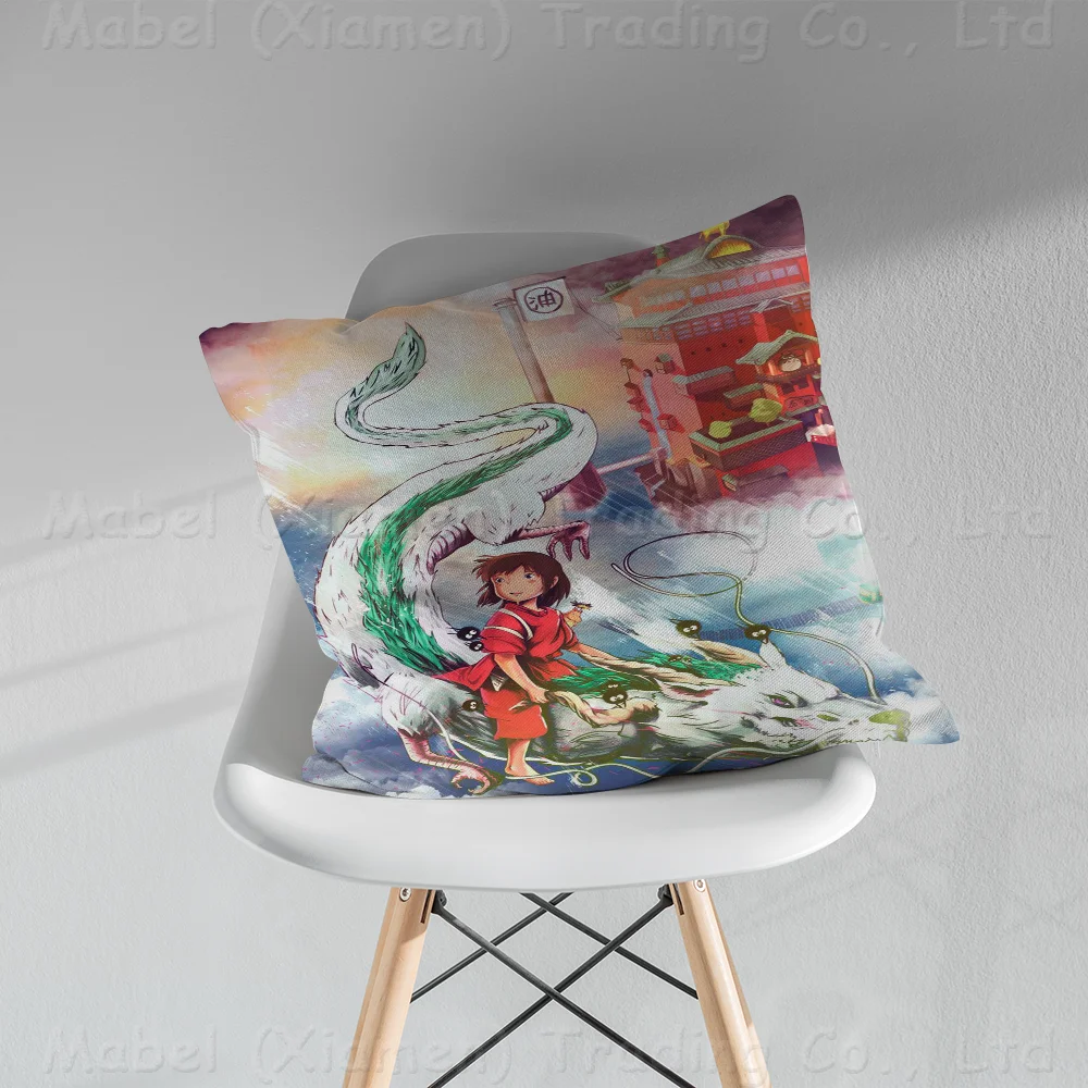 Подушка Унесенные призраками в стиле аниме подушка для дивана-кровати наволочка