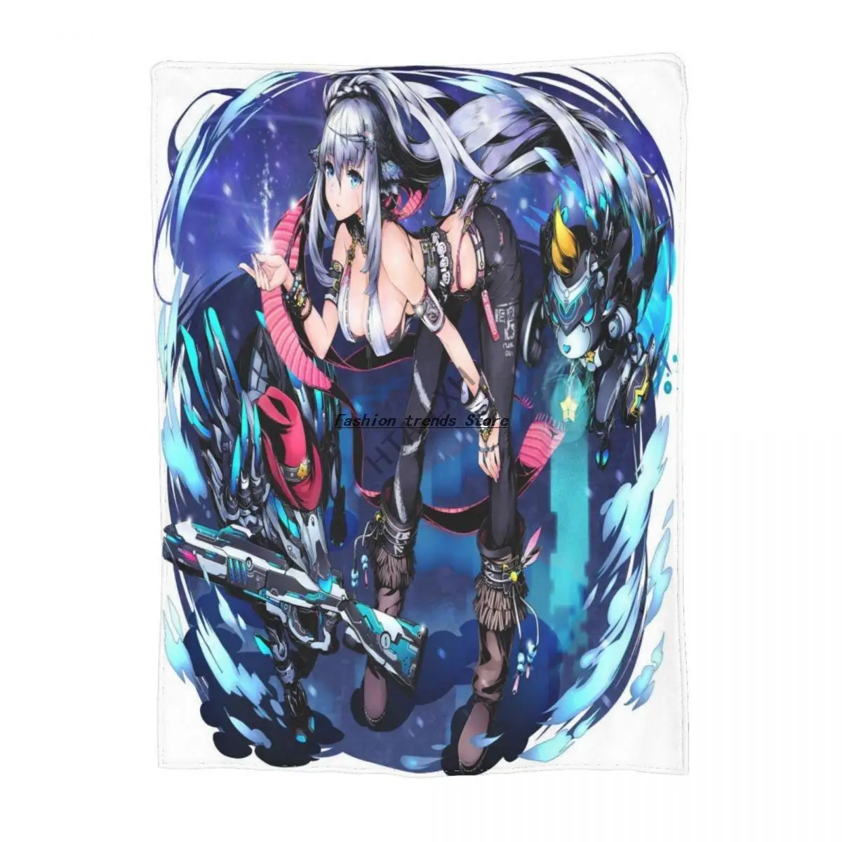 

Anime God's Gate Missed Big Tits Cartoon Print Flannel Fleece Blanket Soft Sherpa Blanket Lightweight Sofa Bed Blanket