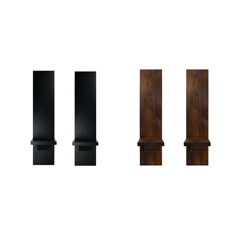 

Wall Candle Lamp 2 Piece Set Decorative Wooden Candle Holder Farmhouse Candle Holder Living Room Wall Decoration