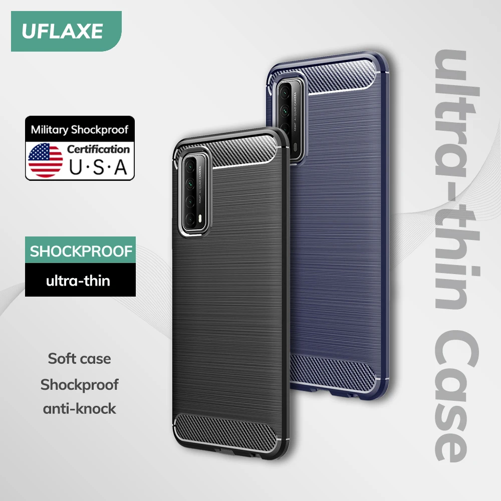 UFLAXE Original Soft Silicone Case for Huawei Y7a Y9 Prime 2019 Back Cover Ultra-thin Shockproof Casing