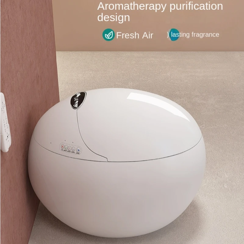 

2022 Новый Интеллектуальный туалет в форме яйца Полностью Автоматический встроенный индукционный Электрический Туалет