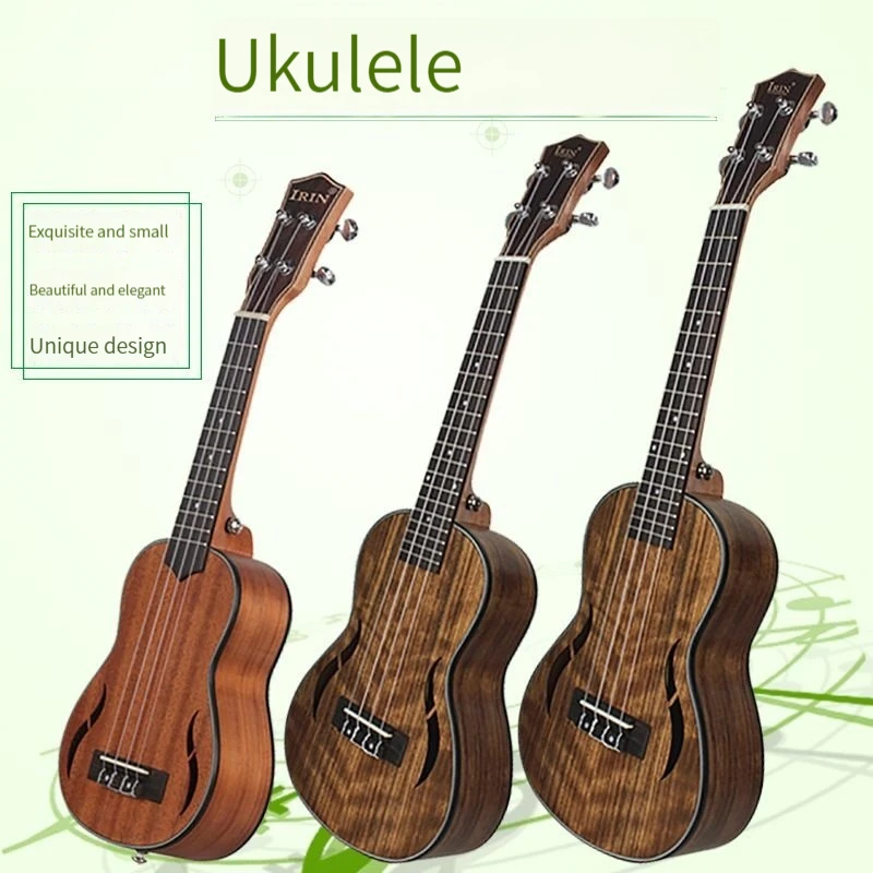 

21/23/26inch 4 Wooden Ukulele Hawaiian Guitar Musical Acoustic Instrument Walnut
