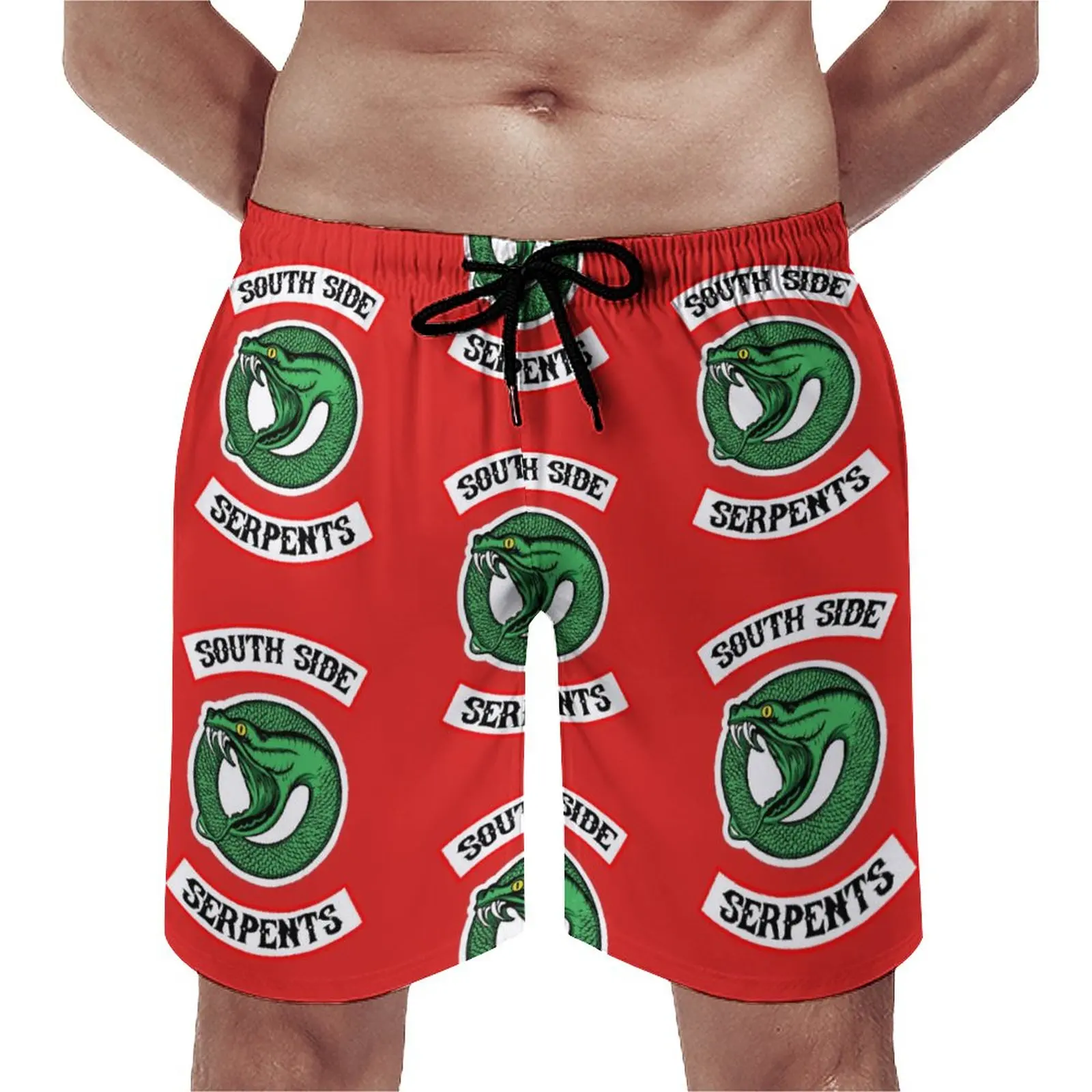 

Riverdale South Side Serpent Board Shorts Tv Series Polyester Swimming Trunks Beach Funny Men Swim Trunks