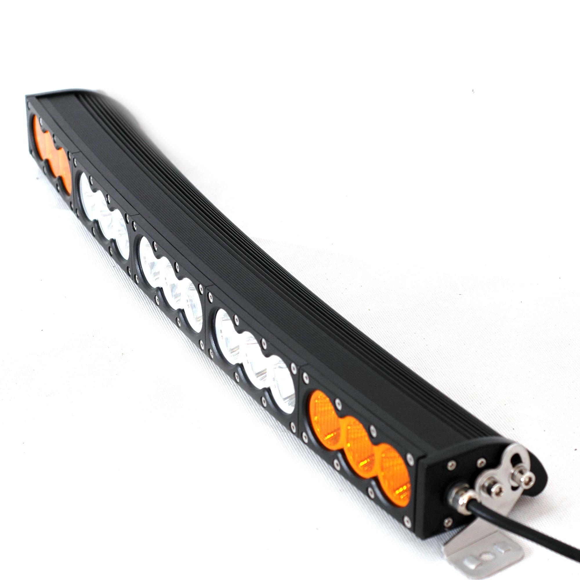 

Auto lighting system High power amber white dual color led light bar 150w single row curved led light bar for offroad 4x4 cars