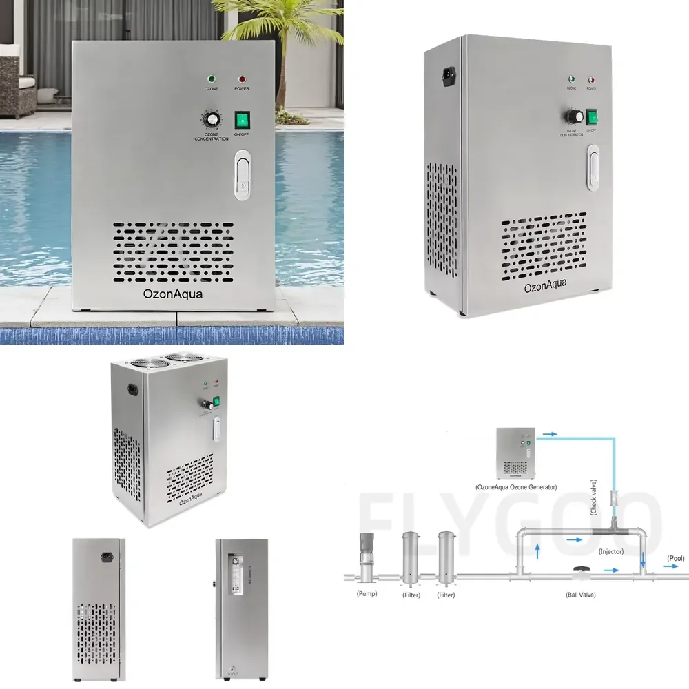 Фото WSQ Flygoo Ozonaqua Air Feed: Озонатор-очиститель воды со встроенным воздушным насосом, 10 г, для бассейнов №1