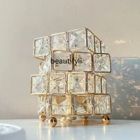 yj rubiks cube crystal ambience light creative small night lamp bedroom himalayan salt lamps girl ins decorative table lamp